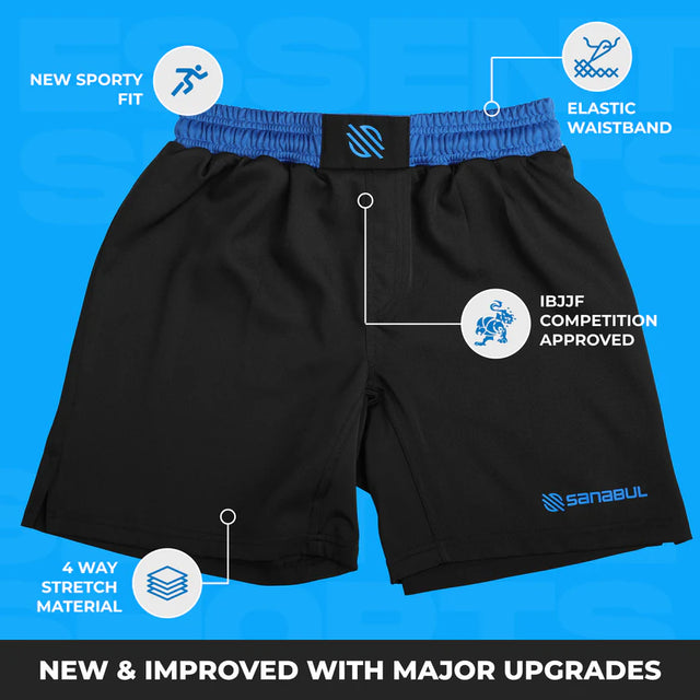 Essential MMA Shorts NEW & IMPROVED