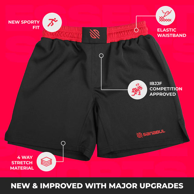 Essential MMA Shorts NEW & IMPROVED