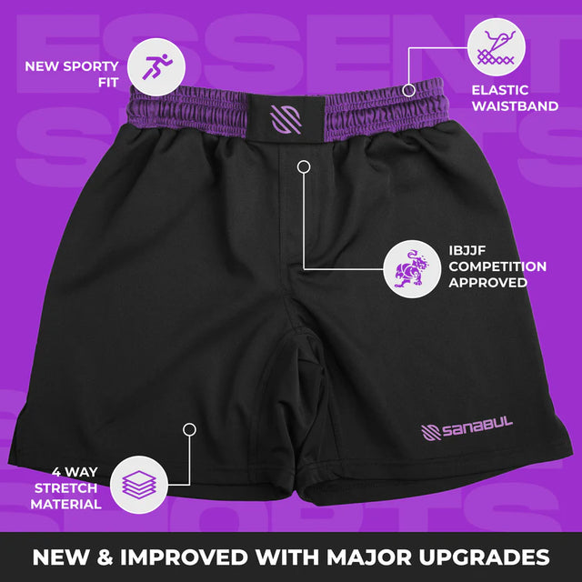 Essential MMA Shorts NEW & IMPROVED