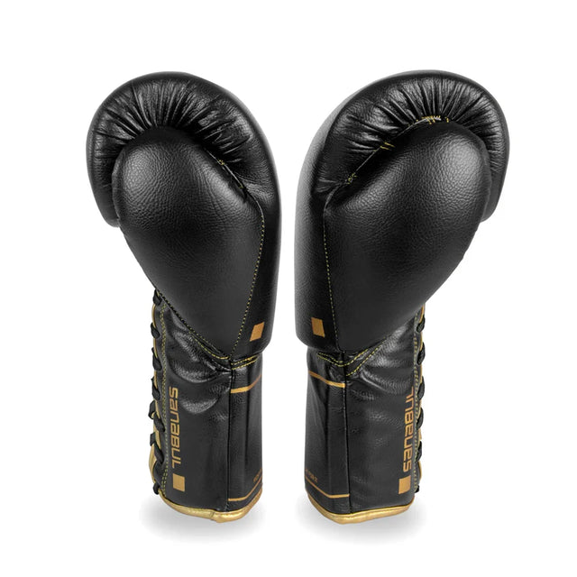 Gold Strike Professional Lace Up Boxing Gloves