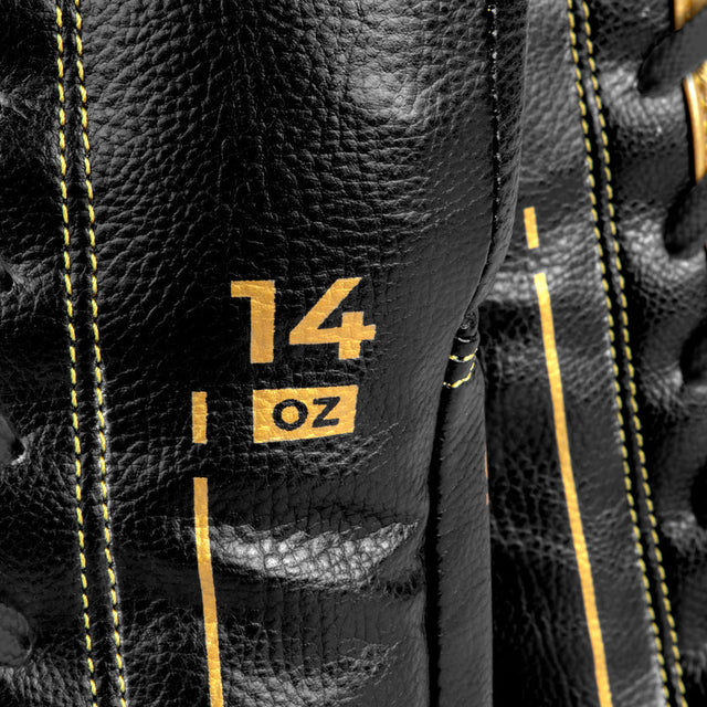 Gold Strike Professional Lace Up Boxing Gloves
